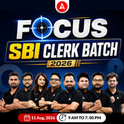 Focus SBI Clerk Batch 2026 | Online Live Classes by Adda 247