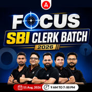 Focus SBI Clerk Batch 2026 | Online Live Classes by Adda 247