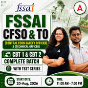 FSSAI CFSO (Central Food Safety Officer) & TO (Technical Officer) CBT 1 & CBT 2 New Batch | Hinglish | Online Live Classes With Test Series By Adda247
