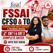 FSSAI CFSO (Central Food Safety Officer) & TO (Technical Officer) CBT 1 New Batch | Hinglish | Online Live Classes With Test Series By Adda247