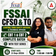 FSSAI CFSO (Central Food Safety Officer) & TO (Technical Officer) CBT 1 & CBT 2 New Batch | Hinglish | Online Live Classes With Test Series By Adda247