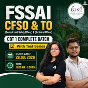 FSSAI CFSO (Central Food Safety Officer) & TO (Technical Officer) CBT 1 New Batch | Hinglish | Online Live Classes With Test Series By Adda247