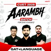 Aarambh CUET GAT+Language 2028 Batch (Live Classes)