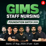 GIMS Staff Nurse Foundation Batch 2026 | Online Live Classes + Recorded batch by Adda247