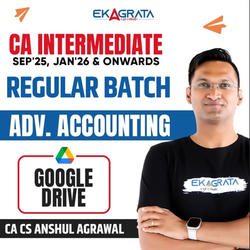 CA Inter Advanced Accounting Regular Recorded Batch for Sep’25, Jan’26 & onwards | 1.5 Views & 9 Month Validity | Google Drive by CA CS Anshul Agrawal