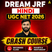 DREAM JRF | UGC NET 2026 HINDI CRASH COURSE | LIVE CLASS + RECORDED CLASSES BY ADDA 247