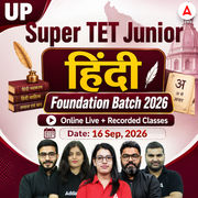 UP Super TET Junior Hindi Foundation Batch 2026 | Online Live + Recorded Classes by Adda247