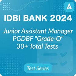 IDBI Bank Junior Assistant Manager Grade-O (PGDBF) Mock Test Series 2024 by Adda247
