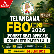 Telangana Forest Beat Officer (FBO)  Batch 2026 | Complete Paper I & II | Online Live Classes By Adda247