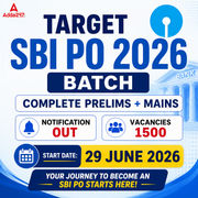 Target SBI PO 2026 Batch | Prelims + Mains | Live + Recorded Online Classes By Adda247