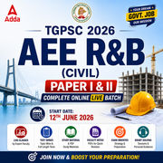 TGPSC AEE R&B Civil Engineering Batch 2026 | Complete Paper I & II | Online Live Batch 2026 by Adda247