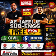 AE | AEE | JE | Sub-Engg PYQs Electrical & Civil Engineering Free Batch | Online Live Batch 2026 by Adda247