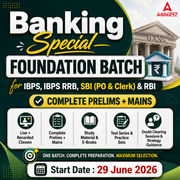 Banking Special Foundation Batch | for IBPS, IBPS RRB, SBI (PO & Clerk) & RBI | Online Classes By Adda247