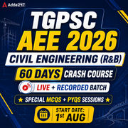 TGPSC AEE Civil (R&B) | 60 Days Crash Course Online Live + Recorded Batch 2026 by Adda247