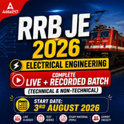 RRB JE Electrical Engineering | Technical & Non Technical | Complete Online Live + Recorded Batch 2026 by Adda247