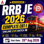 RRB JE CBT -1 | Complete Online Live Batch 2026 by Adda247