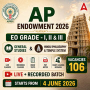 AP Endowment 2026 EO Grade-I,II & III Batch |General Studies & Hindu Philosophy & Temple System| Complete Live Batch | Online Classes By Adda247
