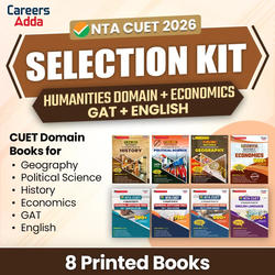 CUET SELECTION KIT HUMANITIES DOMAIN (English + GAT +  Humanities with Economics) | Printed Books Combo By Careers Adda