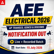 AP AEE Electrical | For TRANSCO, GENCO & DISCOMS | Live + Recorded Batch 2026 Online Classes by Adda247