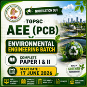 TGPSC AEE (PCB) Environmental Engineering Batch 2026 | Complete Paper I & II | Online Live Batch 2026 by Adda247