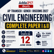 AEE Civil Engineering Batch | for AP TRANSCO, GENCO & DISCOMS 2027 | Complete Paper I & II Online Live Classes By Adda247