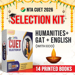 CUET SELECTION KIT Humanities Domain (English + GT + Humanities with Economics) | Printed Books By Adda247