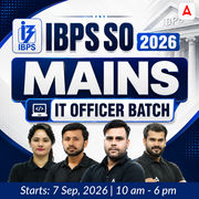 IBPS SO 2026 MAINS | IT Officer Batch | Online Live Classes by Adda 247