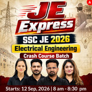 JE Express : SSC JE Electrical Engineering 2026 | Crash course + Test Series + eBooks | Hinglish Online Live + Recorded Classes By Adda247