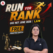 RUN FOR RANK | UGC NET JUNE 2026 LAW | FREE PRACTICE BATCH BY ADDA 247