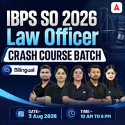 IBPS SO 2026 | LAW Officer CRASH COURSE BATCH | Online Live Classes by Adda 247