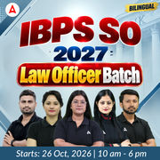 IBPS SO 2027 | LAW Target Officer Batch | Online Live Classes by Adda 247