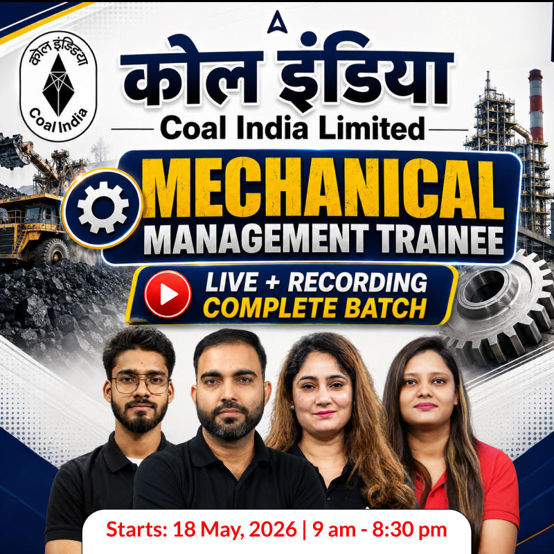 कोल इंडिया : Coal India Limited | Mechanical Engineering 2026 | Complete Live + Recorded Batch By Adda 247