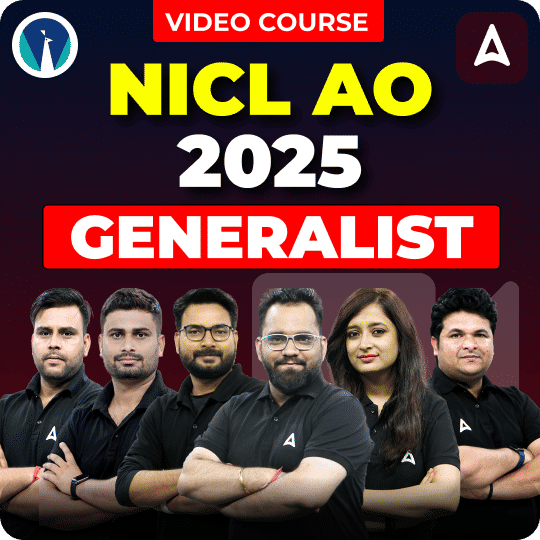 NICL AO 2025 | Generalist | Video Course by Adda247
