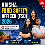 Odisha Food Safety Officer (FSO) 2026 Complete Pre + Mains Batch | Hinglish | Online Live Classes with Test Series by Adda 247