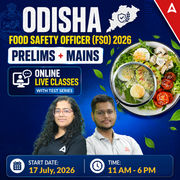 Odisha Food Safety Officer (FSO) 2026 Prelims + Mains | Hinglish | Online Live Classes with Test Series by Adda 247
