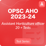 OPSC AHO (Assistant Horticulture officer)