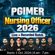 PGIMER Nursing Officer Recruitment 2026 (Live + Recorded) by Adda247