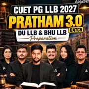 CUET PG LLB 2027: Pratham 3.0 Batch | DU LLB & BHU LLB Preparation || Online Coaching By Adda247
