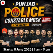 Punjab Police Constable Mock 6 MONTH CA WIth PYQ  Live batch | Bilingual | Online Live Classes by Adda 247