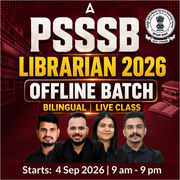 PSSSB Librarian 2026 Offline Batch | Bilingual | Online Live Classes By Adda 247