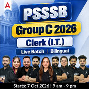 PSSSB Group C 2026 Clerk (I.T.) Live Batch | Bilingual | Online Live Classes by Adda 247