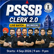 PSSSB Clerk 2026 ( 2.0 ) Live Batch | Bilingual | Online Live Classes By Adda 247