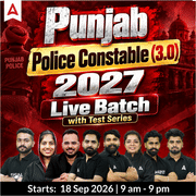 Punjab Police Constable (3.0) 2027 Live Batch with Test Series | Bilingual | Online Live Classes by Adda 247