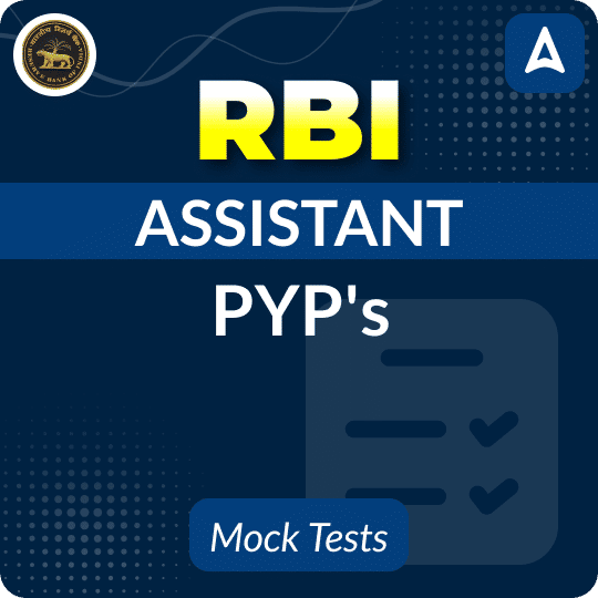 RBI Assistant PYP Mock Tests