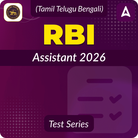 RBI Assistant 2026 Mock Test Series (Tamil Telugu Bengali)