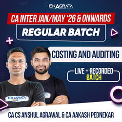 CA Intermediate Regular Course for Costing & Auditing Jan’26, May’26 & Onwards | Online Live Classes by CA CS Anshul Agrawal & CA Aakash Pednekar