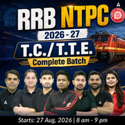 RRB NTPC - T.C./T.T.E. 2026 - 27 Complete Batch | Hinglish | Online Live Classes By Adda247