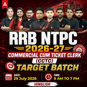 RRB NTPC - Commercial cum Ticket Clerk (CCTC) 2026 - 27 Complete Batch | Hinglish | Online Live Classes By Adda247