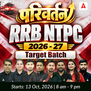 RRB NTPC 2026 - 27 परिवर्तन- Parivartan - Target Batch with Test Series and eBook | Hinglish | Online Live Classes By Adda247