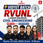 Vidyut Batch - RVUNL (Junior Engineer) | Civil Engineering | Complete Batch By Adda247